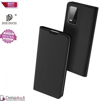 Dux Ducis dirbtinės odos atverčiamas dėklas - juodas (telefonui Realme 8 5G/V13 5G) Dux Ducis dirbtinės odos atverčiamas dėklas - juodas (telefonui Realme 8 5G/V13 5G)